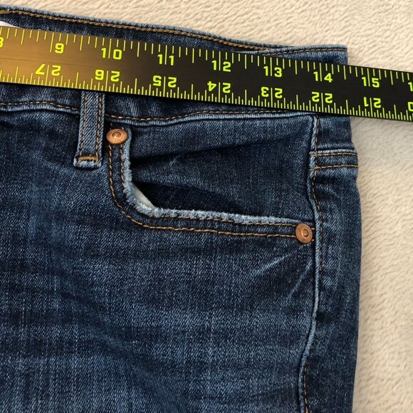 LOFT Womens Jeans Size 26/2 Skinny Ankle Low Rise Blue Denim Casual Y2K Pockets - Picture 5 of 13